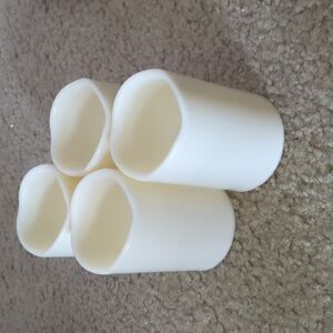 4 LED wax pillar candles